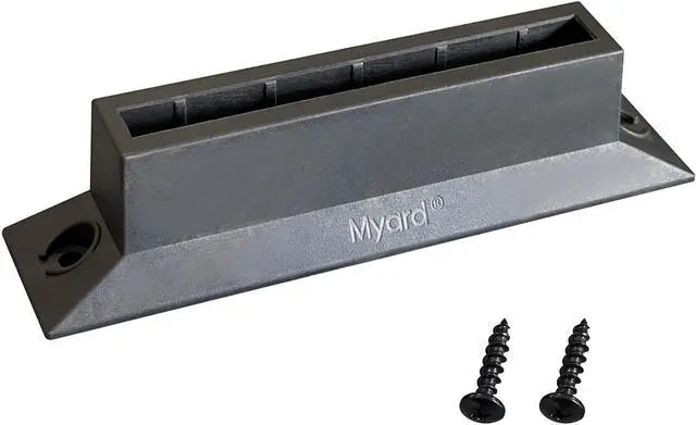 Main image of Myard Level Baluster Connectors for Deck Scenic Frontier Glass Balusters (10-Pack, for Thickness: 5/16", Width: 4", Black)
