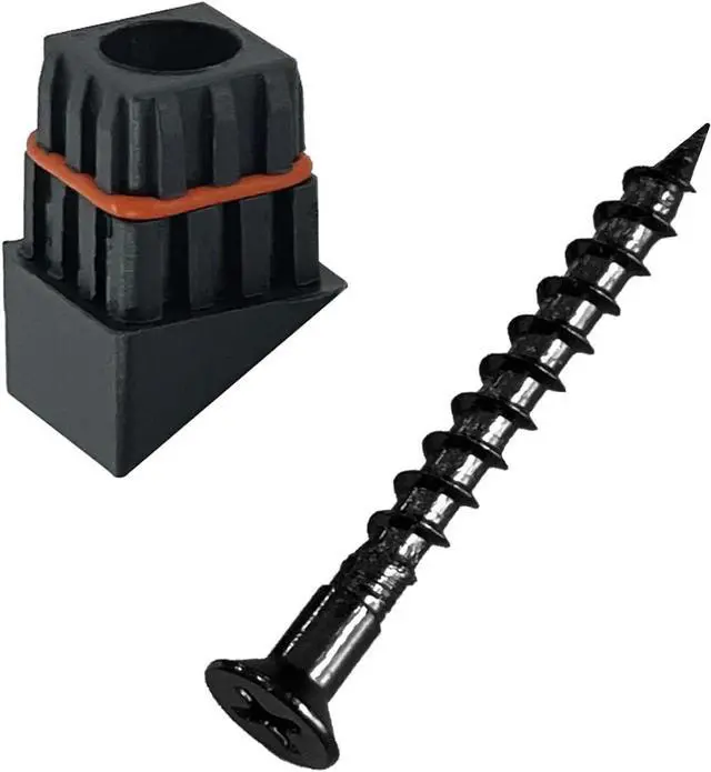 Main image of Myard 'O' Seal Patented Baluster Connectors with Screws for Deck Railing Handrail Patio Fence (Qty 50 for 25 Balusters, Square Stair Connectors)