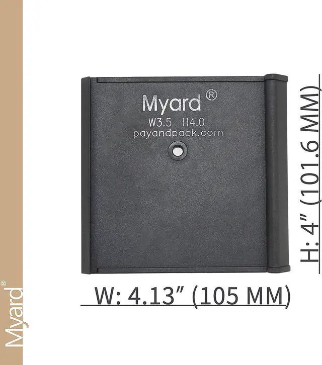 Alt view image 3 of 6 - Myard Post Protectors with Screws for 4X4 Inches (Actual 3.5X3.5) Deck, Fence, Mailbox Posts Prevent Damage by Lawn Maintenance Equipment (4" X 4" X 4", Black)