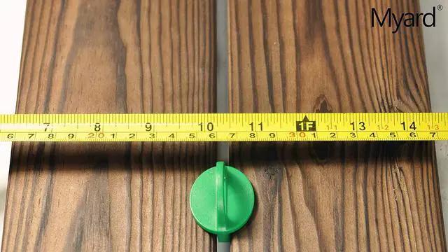 Alt view image 4 of 7 - Myard DJS6.4 1/4 Inches Deck Board Jig Spacer Rings for Pressure Treated, Composite, PVC, Plank, Hardwood Decking Tool (Green, 20-Pack)