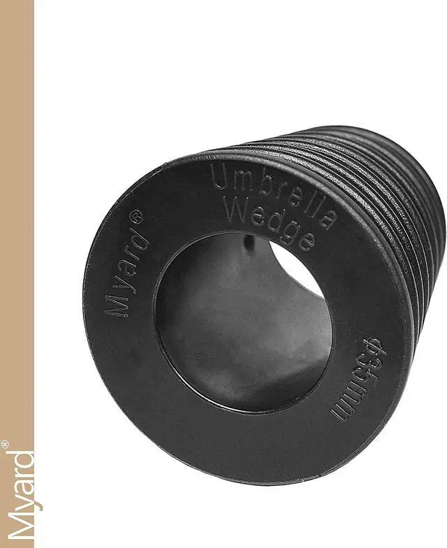 Alt view image 3 of 5 - Myard Umbrella Cone Wedge Shim for Patio Table Hole Opening or Base 1.8 to 2.4 Inch, Umbrella Pole Diameter 1-3/8" (35Mm, Black)