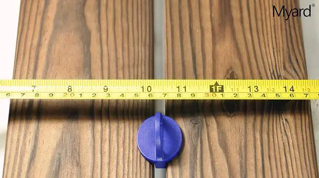 Alt view image 4 of 7 - Myard DJS8 5/16 Inches Deck Board Jig Spacer Rings for Pressure Treated, Composite, PVC, Plank, Hardwood Decking Tool (Blue, 20-Pack)