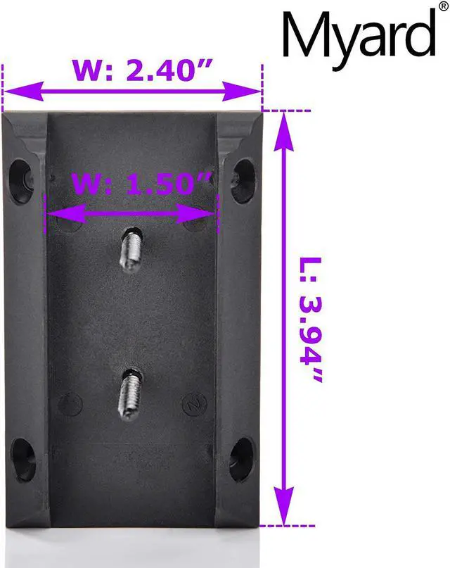 Alt view image 2 of 7 - Myard PNP111902S-R Inclined Stair Railing Connectors with Screws for 2X4 Inches (Actual 1.5X3.5 Inches) Inclined Stair Wood Handrail (2 Pcs, Red Clay)