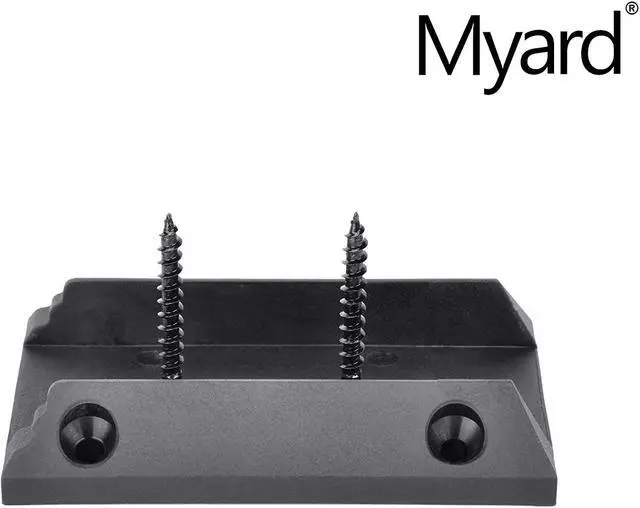 Alt view image 4 of 7 - Myard PNP111902S-R Inclined Stair Railing Connectors with Screws for 2X4 Inches (Actual 1.5X3.5 Inches) Inclined Stair Wood Handrail (2 Pcs, Red Clay)