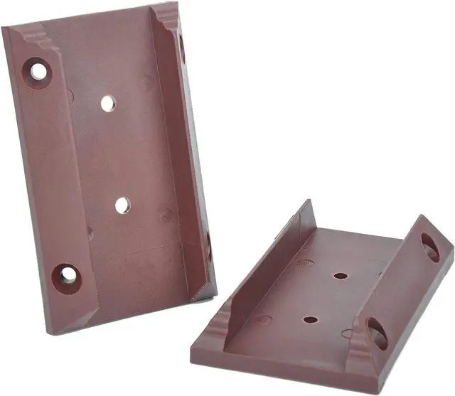 Main image of Myard PNP111902S-R Inclined Stair Railing Connectors with Screws for 2X4 Inches (Actual 1.5X3.5 Inches) Inclined Stair Wood Handrail (2 Pcs, Red Clay)