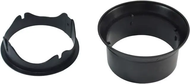 Main image of Myard Gutter Downspout Adapter/Connector Fits 6" (Schedule 40) PVC Rain Water Drain down Pipe Tubing (6", Black)