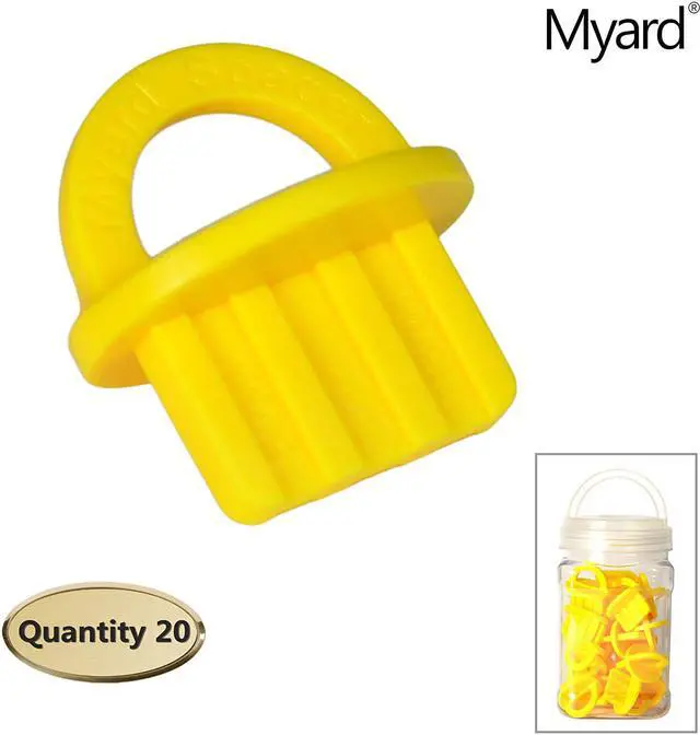 Alt view image 2 of 7 - Myard DJS5.2 13/64 Inches Deck Board Jig Spacer Rings for Pressure Treated, Composite, PVC, Plank, Hardwood Decking Tool (Yellow, 20-Pack)