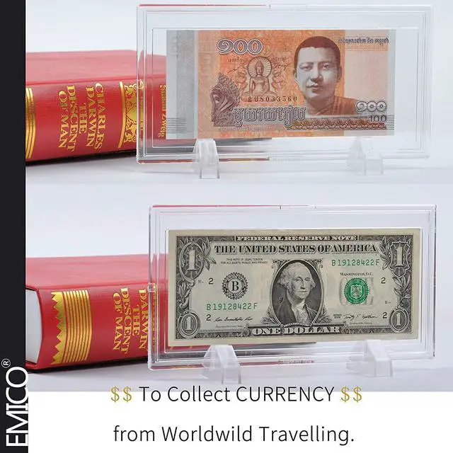 Alt view image 5 of 5 - Payandpack EMICO Deluxe Solid Currency Photo Paper Slab Holder Frame for Regular Bill Dollar