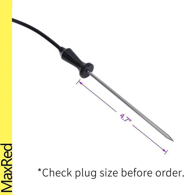 Alt view image 2 of 7 - Maxred 318601302 Meat Probe Thermometer Gauge Thermistor Replacement for Electrolux, Frigidaire, Kenmore, Sears, Samsung Range Stove, Oven, Grill, Baker, Microwave Combo