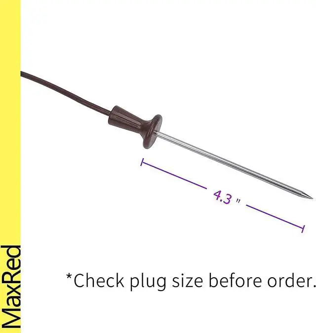 Alt view image 3 of 7 - Maxred 9755542 Meat Probe Thermometer Thermistor Replacement for Kitchenaid, Kenmore, Maytag, Amana, Admiral, Roper, Estate, Inglis, Magic Chef Range Stove, Wall Oven, Grill, Baker