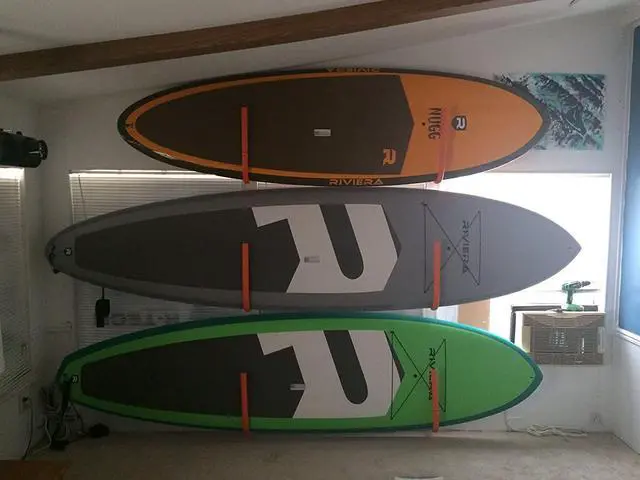 Alt view image 7 of 7 - Fitactic Metal Display Wall Rack Set for SUP Board, Surfboard, Wakeboard, Kiteboard, Snowboard, Longboards, Shortboard Storage Management.