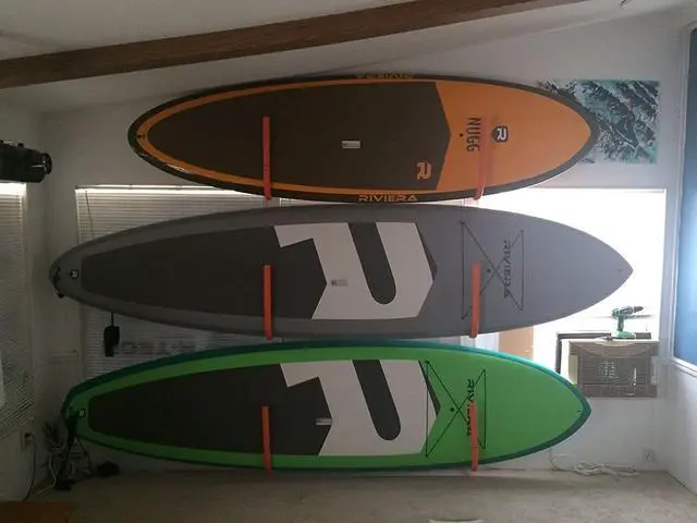 Alt view image 7 of 7 - Fitactic Metal Display Wall Rack Set for SUP Board, Surfboard, Wakeboard, Kiteboard, Snowboard, Longboards, Shortboard Storage Management.
