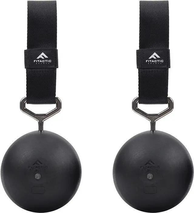 Main image of Fitactic Rock Climbing Solid Training Cannonball Bomb Power Pull up Ball Hold Grips for Straps for Finger, Forearm, Biceps, Back Muscles