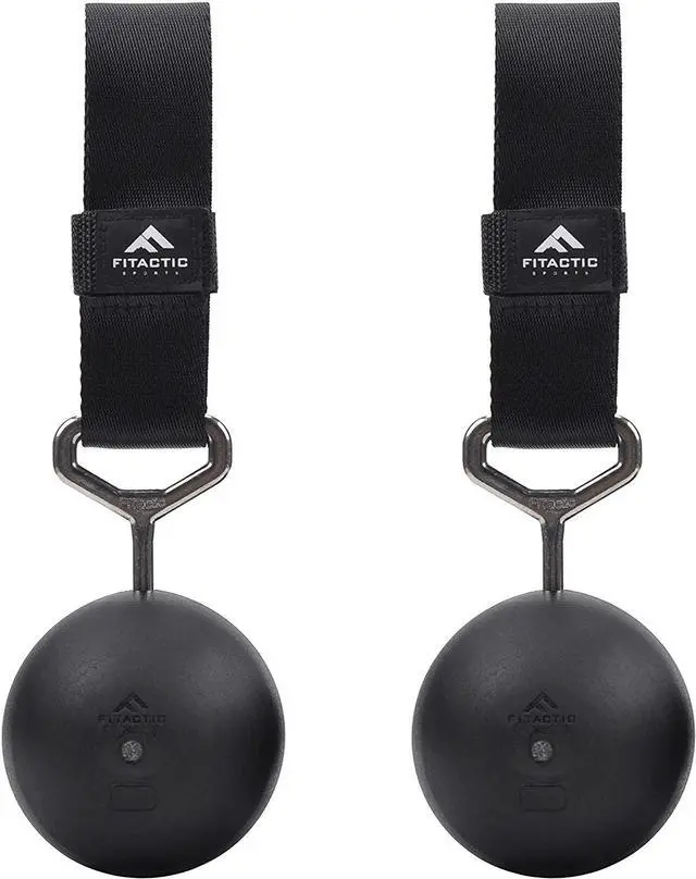 Main image of Fitactic Rock Climbing Solid Training Cannonball Bomb Power Pull up Ball Hold Grips for Straps for Finger, Forearm, Biceps, Back Muscles