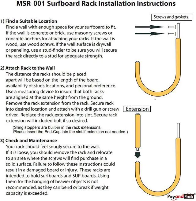Alt view image 4 of 7 - Fitactic Metal Display Wall Rack Set for SUP Board, Surfboard, Wakeboard, Kiteboard, Snowboard, Longboards, Shortboard Storage Management.