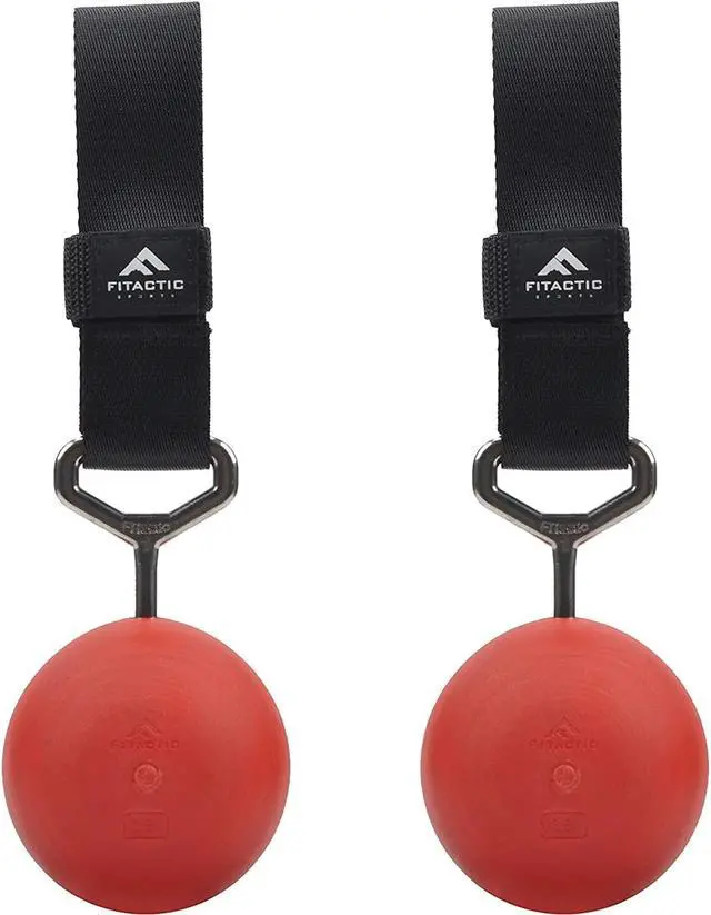 Main image of Fitactic Rock Climbing Solid Training Cannonball Bomb Power Pull up Ball Hold Grips for Straps for Finger, Forearm, Biceps, Back Muscles