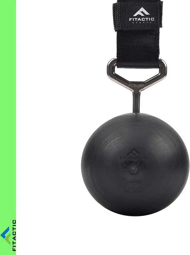 Alt view image 7 of 7 - Fitactic Rock Climbing Solid Training Cannonball Bomb Power Pull up Ball Hold Grips for Straps for Finger, Forearm, Biceps, Back Muscles