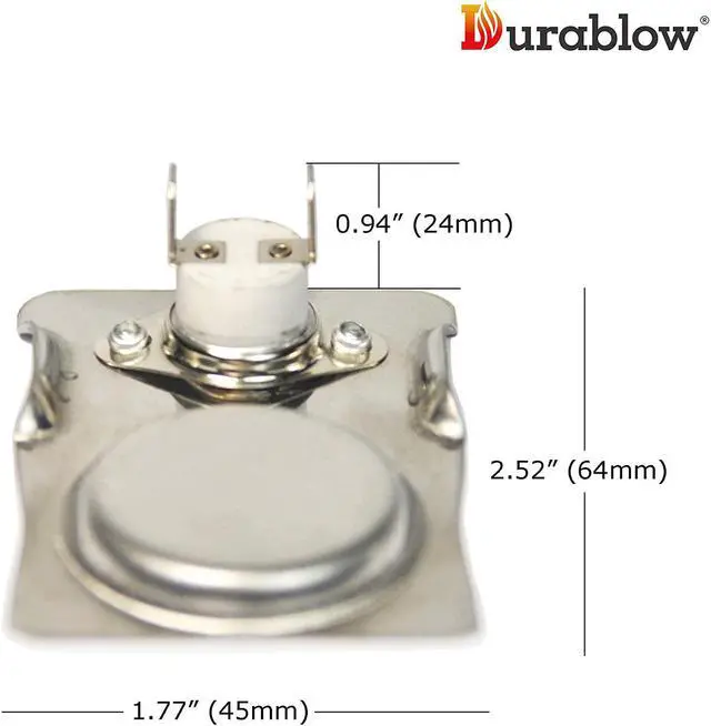 Alt view image 2 of 6 - Durablow MFB TS120 Fireplace Stove Blower Fan Magnetic Ceramic Thermostat Auto Switch on at 120°F (50°C), off at 90°F (32°C) Approx