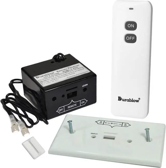 Main image of Durablow TR1001 On/Off Gas Fireplace Remote Control Kit for Millivolt Valve, IPI Module, Replaces Wall Switch, Wireless Gas Fireplace Remote