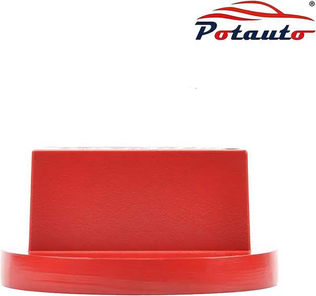 Alt view image 3 of 5 - POTAUTO Aluminum Jack Pad Jacking Puck Adapter Support for 2000-Present Mercedes Benz Vehicles (Qty 1, Red)