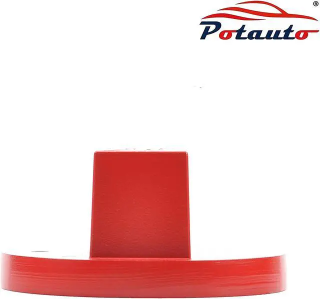Alt view image 4 of 5 - POTAUTO Aluminum Jack Pad Jacking Puck Adapter Support for 2000-Present Mercedes Benz Vehicles (Qty 1, Red)