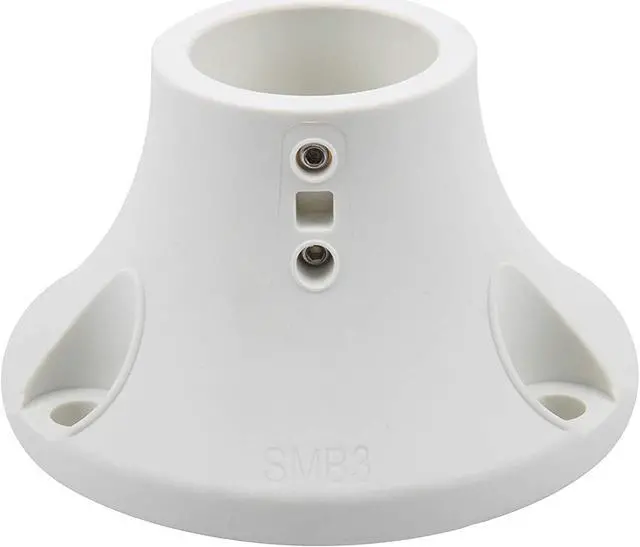 Main image of Myard 3" Surface Mount Base Anchor Flange for 1.9" Swimming Pool Rail Handrail Ladder to Concrete or Wood Deck (Ivory White, 1-Pack)