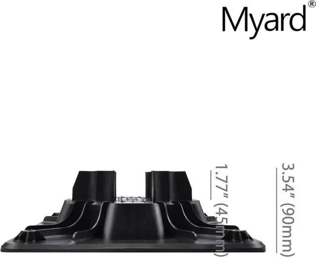 Alt view image 4 of 7 - Myard Deck Foundation Block (4-Pack) for Wood Composite Floor Frame Pier Shed Base Footing Post Beam Support