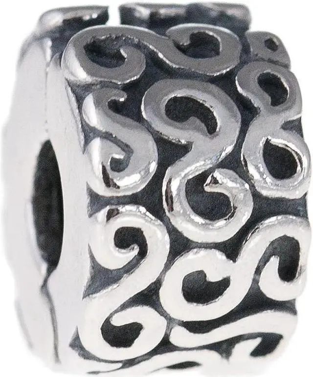 Main image of Genuine PANDORA Sterling Silver S Clip Charm 790338