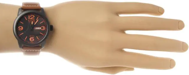 Alt view image 4 of 18 - Citizen Men's BM8475-26E Eco-Drive Sport Brown Leather Watch