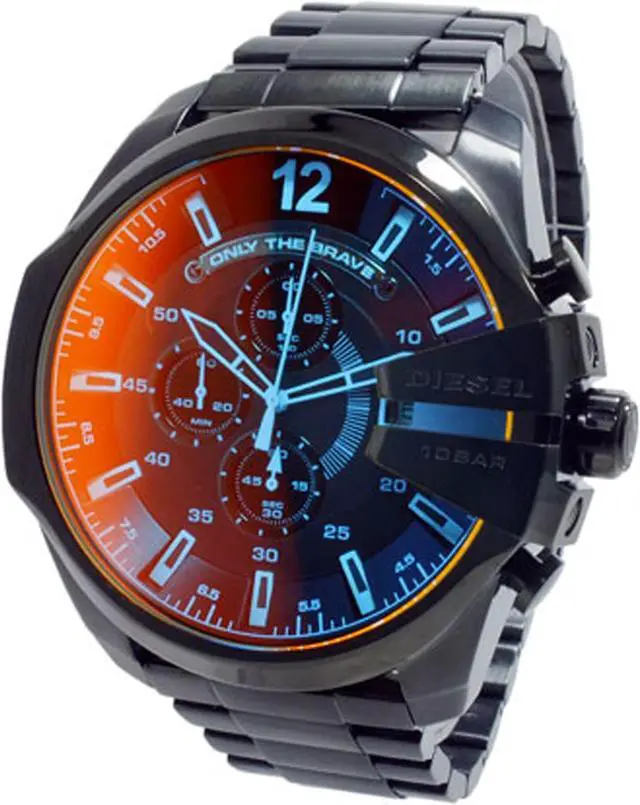 Alt view image 2 of 20 - Diesel DZ4318 Mega Chief Black Ion-plated Stainless Steel Mens Watch