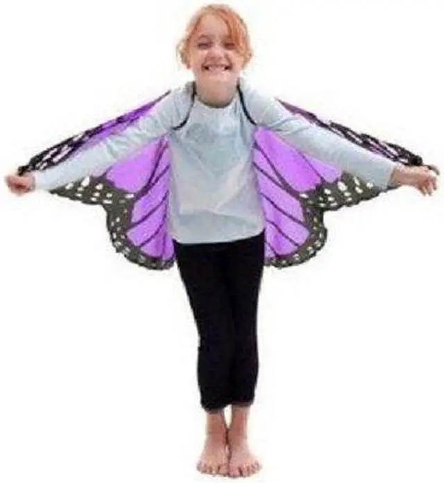 Alt view image 2 of 20 - Douglas Toys Dreamy Dress-ups Purple Monarch Butterfly Fabric Wings