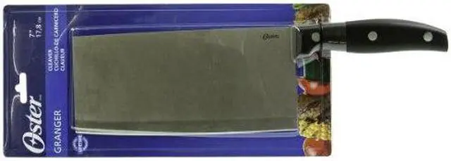 Alt view image 4 of 11 - Oster Granger 7" Stainless Steel Cleaver - Meat/Vegetable Cleaver