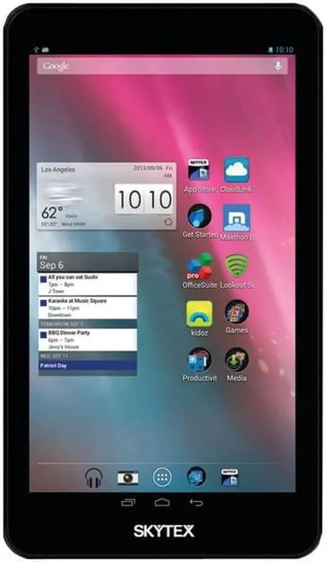 Alt view image 4 of 12 - SKYTEX SP729 SKYPAD 7" Android(TM) 4.2 8GB Dual Core Tablet