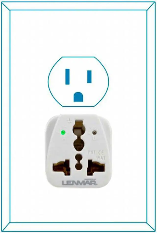 Main image of LENMAR TraveLite Adapter Ultra Compact All-in-One Travel Adapter