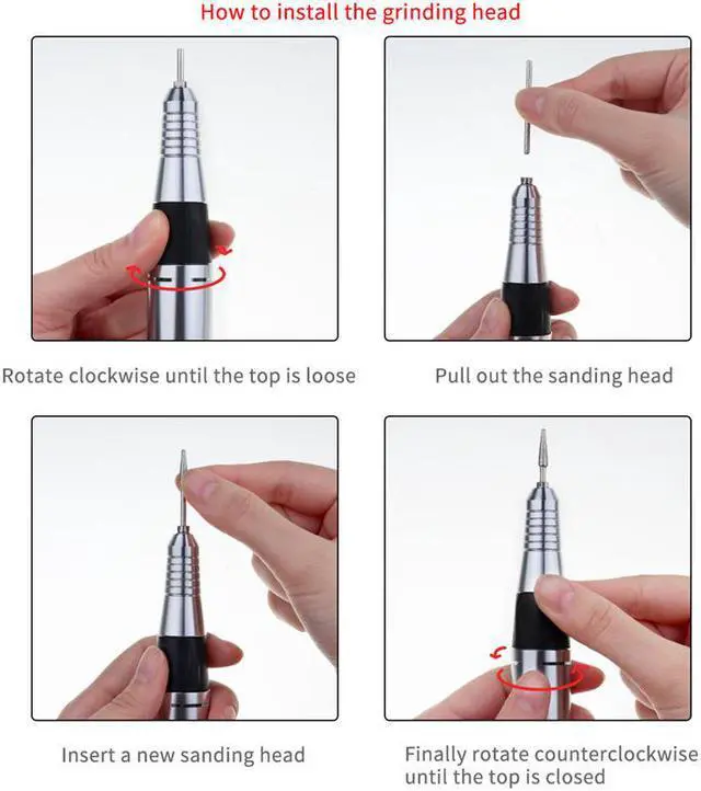 Alt view image 7 of 7 - 30000RPM Professional Electric Nail Drill Machine Nails Care Polisher Machine Kit Pink