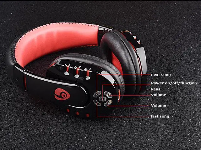 Alt view image 5 of 7 - Wireless Gaming Headset with Mic Stereo Sound Over-Ear Headphones Compatible with Smart Phones,Tablets and Other Wireless Enabled Music Devices