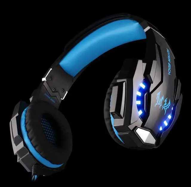Alt view image 2 of 7 - G9000 Stereo Gaming Headset for PS4, PC, Xbox One Controller, Noise Cancelling Over Ear Headphones with Mic, Bass Surround, LED Light for Laptop Mac Nintendo PS3 Games