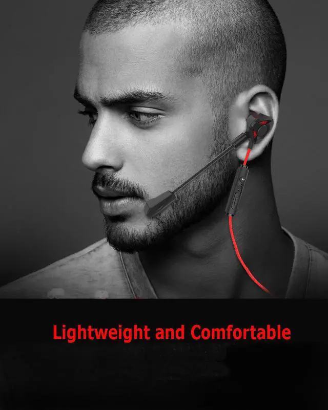 Alt view image 7 of 7 - In-Ear Games Headset with Dual Mic 7.1 Stereo Bass Noise Reduction Gaming Earphone For phone, tablet, laptop, PC
