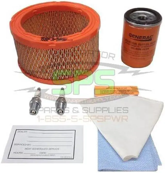 Alt view image 3 of 9 - Generac 5664 Scheduled Maintenance Kit for 12 - 18 kW Air-Cooled Standby Generators