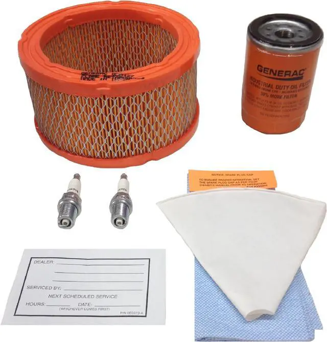 Alt view image 8 of 9 - Generac 5664 Scheduled Maintenance Kit for 12 - 18 kW Air-Cooled Standby Generators