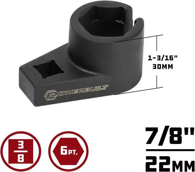 Alt view image 3 of 8 - Powerbuilt 648625 3 Pc Oxygen Sensor Socket Kit (Kit 51)