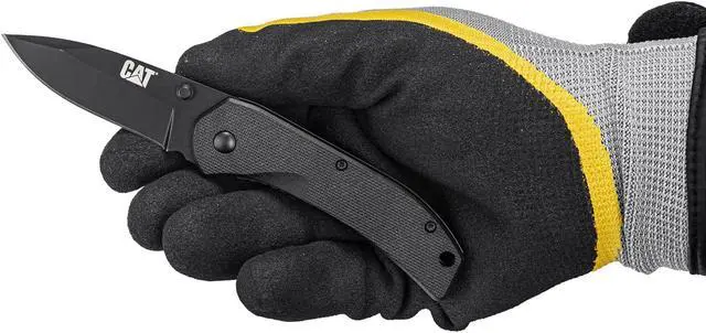 Alt view image 6 of 12 - Cat 6 Inch Drop Point Folding Knife - 980008