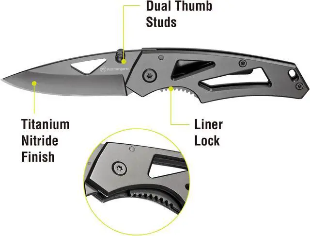 Alt view image 2 of 13 - Kilimanjaro 6 Inch Folding Knife (Vertice) - 910061