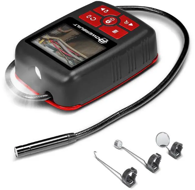 Main image of Powerbuilt Digital Borescope, Inspection Camera, 2.3 in. Color LCD - 240033