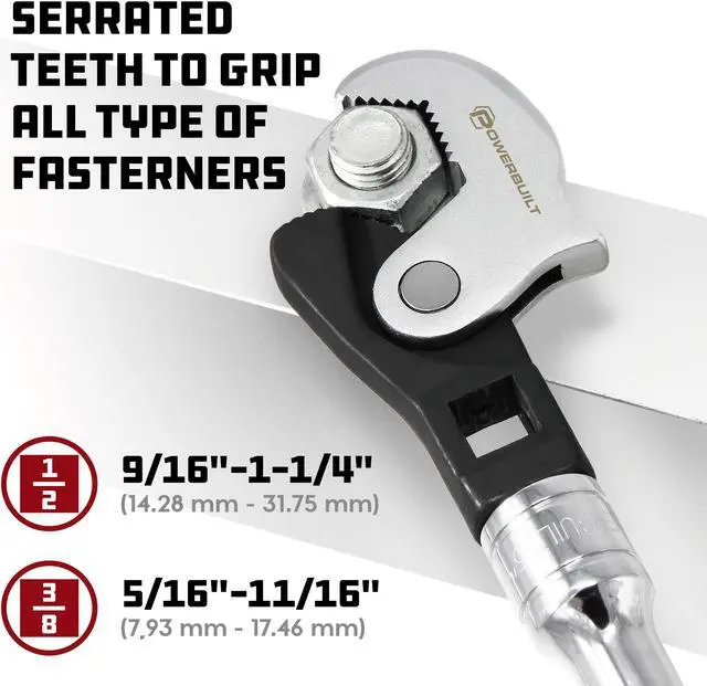 Alt view image 2 of 5 - Powerbuilt 2 Piece Spring Crowfoot Wrench Set - 240274