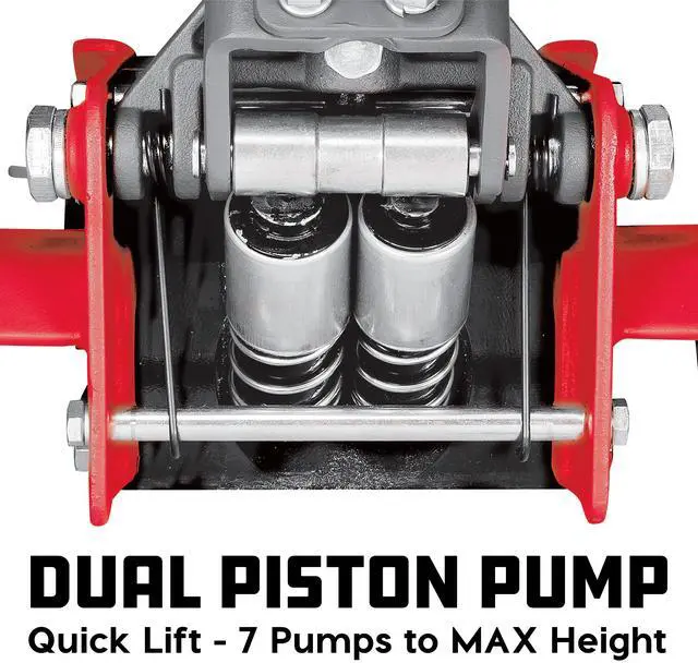 Alt view image 3 of 7 - Powerbuilt 2.5 Ton Low Profile Fast Lift Floor Jack 3 in. to 19.5 in. - 240076