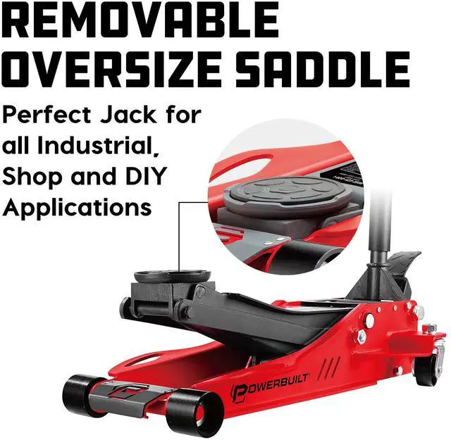 Alt view image 6 of 7 - Powerbuilt 2.5 Ton Low Profile Fast Lift Floor Jack 3 in. to 19.5 in. - 240076