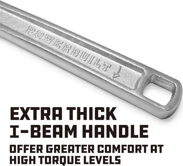 Alt view image 4 of 5 - Powerbuilt 10 Inch Adjustable Wrench - 644042