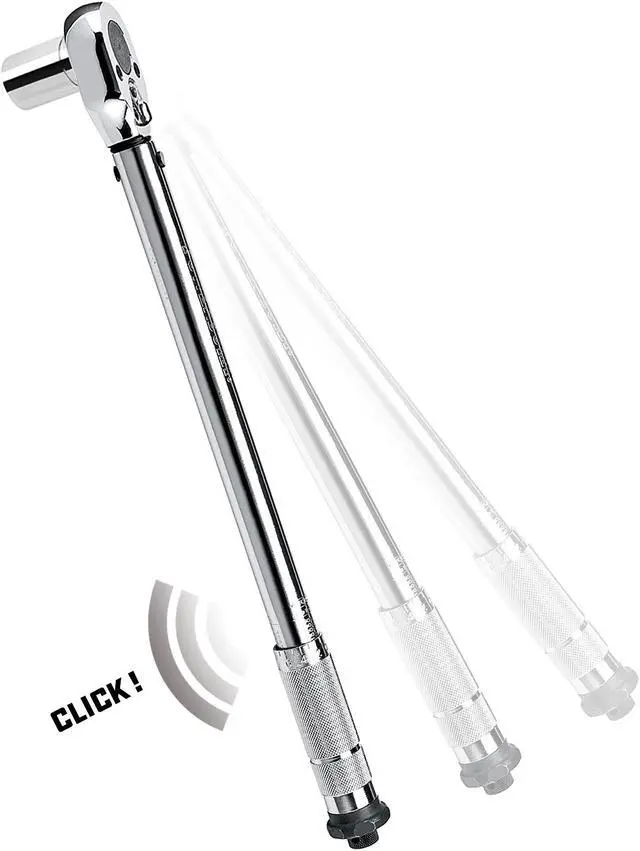 Alt view image 6 of 8 - Powerbuilt 1/2 Inch Drive Micrometer Ratcheting Torque Wrench - 644999