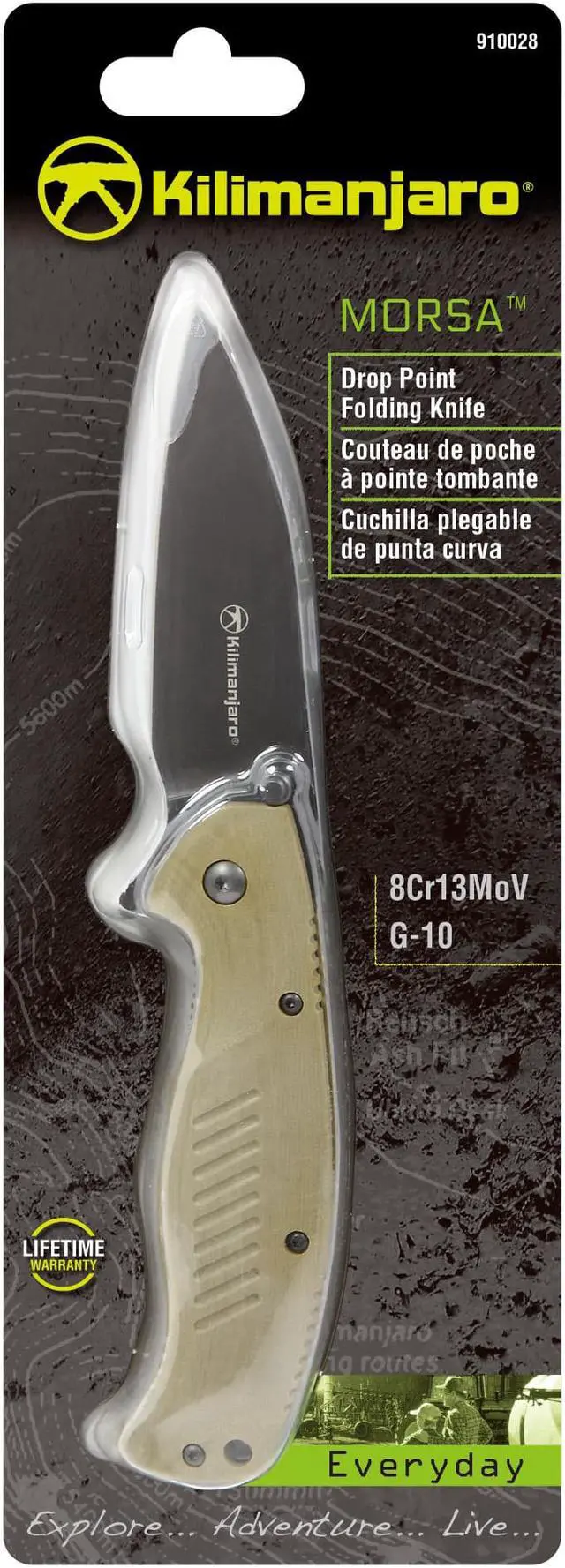 Alt view image 12 of 18 - Kilimanjaro 910028 Morsa Titanium Folding Knife Pocket Folder
